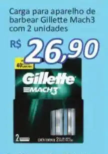 Supermercados Savegnago Carga para aparelho de barbear Gillette Mach3 oferta
