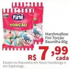 Macromix Atacado Marshmallow Fini Torção Baunilha oferta