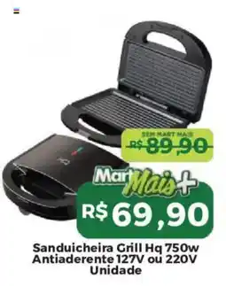 Mart Minas Sanduicheira Grill Hq oferta