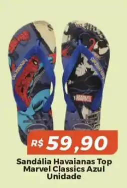 Mart Minas Sandália havaianas top marvel classics azul oferta