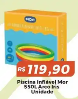 Mart Minas Piscina inflável mor arco íris oferta