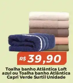 Mart Minas Toalha banho atlântica loft azul ou toalha banho atlântica capri verde surtil unidade oferta