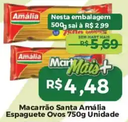 Mart Minas Macarrão santa amália espaguete ovos oferta