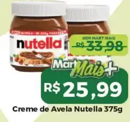 Mart Minas Creme de Avela Nutella oferta
