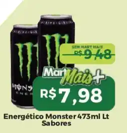 Mart Minas Energético Monster Sabores oferta