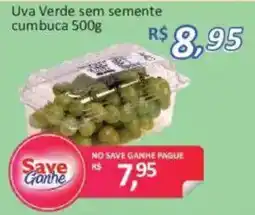 Supermercados Savegnago Uva Verde sem semente cumbuca oferta