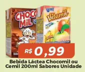Mart Minas Bebida Láctea Chocomil ou Cemil oferta