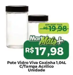 Mart Minas Pote Vidro Viva Cozinha oferta