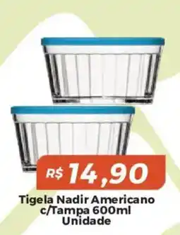 Mart Minas Tigela nadir americano c/tampa oferta