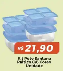 Mart Minas Kit Pote Santana Prático C/6 Cores oferta