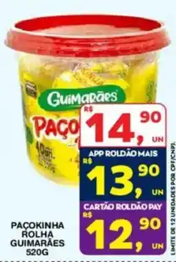 Roldão Paçocinha rolha guimarães oferta