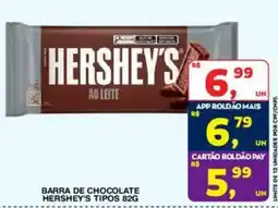 Roldão Barra de chocolate hershey's tipos oferta