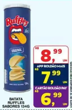 Roldão batata ruffles sabores oferta