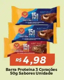 Mart Minas Barra Proteína 3 Corações oferta