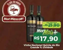 Mart Minas Vinho Nacional Quinta do Rio Grande oferta