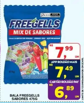 Roldão Bala freegells sabores oferta