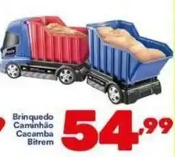 Barracão Supermercado Brinquedo Caminhão Cacamba Bitrem oferta