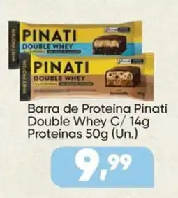 Imec Supermercados Barra de Proteína Pinati Double Whey C/ 14g oferta