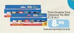 Imec Supermercados Tinta Guache Tons Clássicos Tris oferta