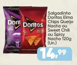 Imec Supermercados Salgadinho Doritos Elma Chips Queijo Nacho ou Sweet Chili ou Spicy Nacho oferta