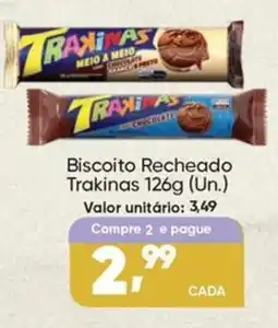 Imec Supermercados Biscoito recheado trakinas oferta