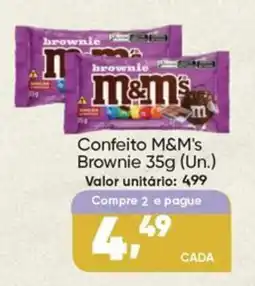 Imec Supermercados Confeito M&M's Brownie oferta
