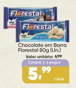 Imec Supermercados Chocolate em barra florestal branco oferta