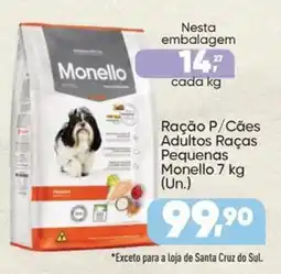 Imec Supermercados Ração P/Cães Adultos Raças Pequenas Monello oferta