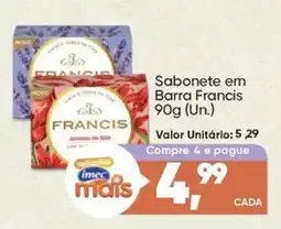 Imec Supermercados Sabonete em barra francis oferta