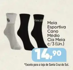 Imec Supermercados Meia Esportiva Cano Médio oferta