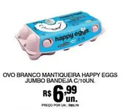 Supermercados Alvorada Ovo branco mantiqueira happy eggs jumbo bandeja oferta