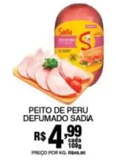Supermercados Alvorada Peito de peru defumado sadia oferta