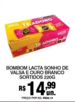 Supermercados Alvorada Bombom lacta sonho de valsa e ouro branco sortidos oferta