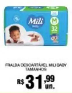 Supermercados Alvorada Fralda descartável mili baby oferta