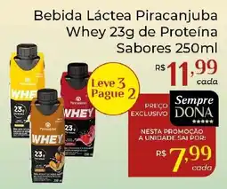 Dona de Casa Bebida Láctea Piracanjuba Whey oferta