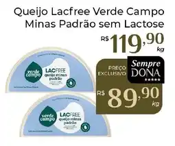Dona de Casa Queijo lacfree verde campo minas padrão sem lactose oferta