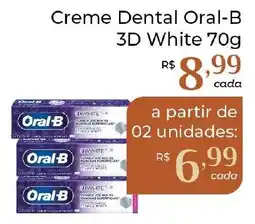 Dona de Casa Creme Dental Oral-B 3D White oferta