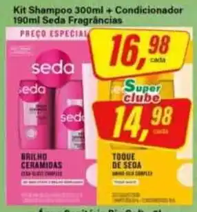 Rede Supermarket Kit Shampoo + Condicionador Seda Fragrâncias oferta