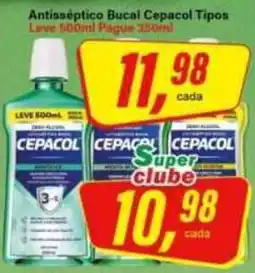 Rede Supermarket Antisséptico bucal cepacol tipos oferta