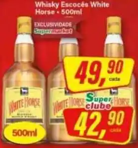 Rede Supermarket Whisky Escocês White Horse oferta