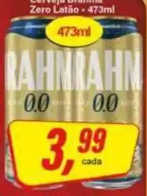 Rede Supermarket Cerveja brahma zero latão oferta