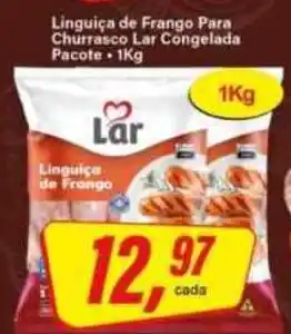 Rede Supermarket Linguiça de Frango Para Churrasco Lar Congelada oferta
