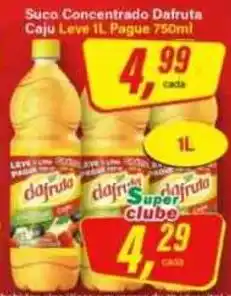 Rede Supermarket Suco Concentrado Dafruta Caju Leve oferta