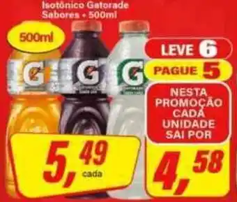 Rede Supermarket Isotônico Gatorade Sabores oferta