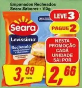 Rede Supermarket Empanados Recheados Seara Sabores oferta