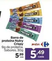 Carrefour Bairro Nutry - barra de proteína crispy oferta
