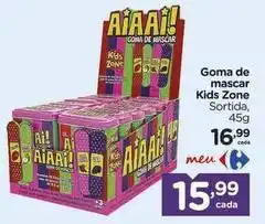 Carrefour Nestlé - goma de mascar kids zone oferta