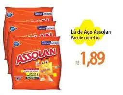Atacadão Assolan - la de aço pacote com oferta