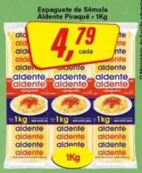 Rede Supermarket Espaguete de Sémola Aldente Piraquê oferta
