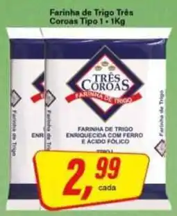 Rede Supermarket Farinha de trigo três coroas tipo 1 oferta